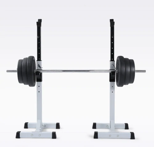 Squat rack sæt hvid - Ideelt til squat træning og bænkpress